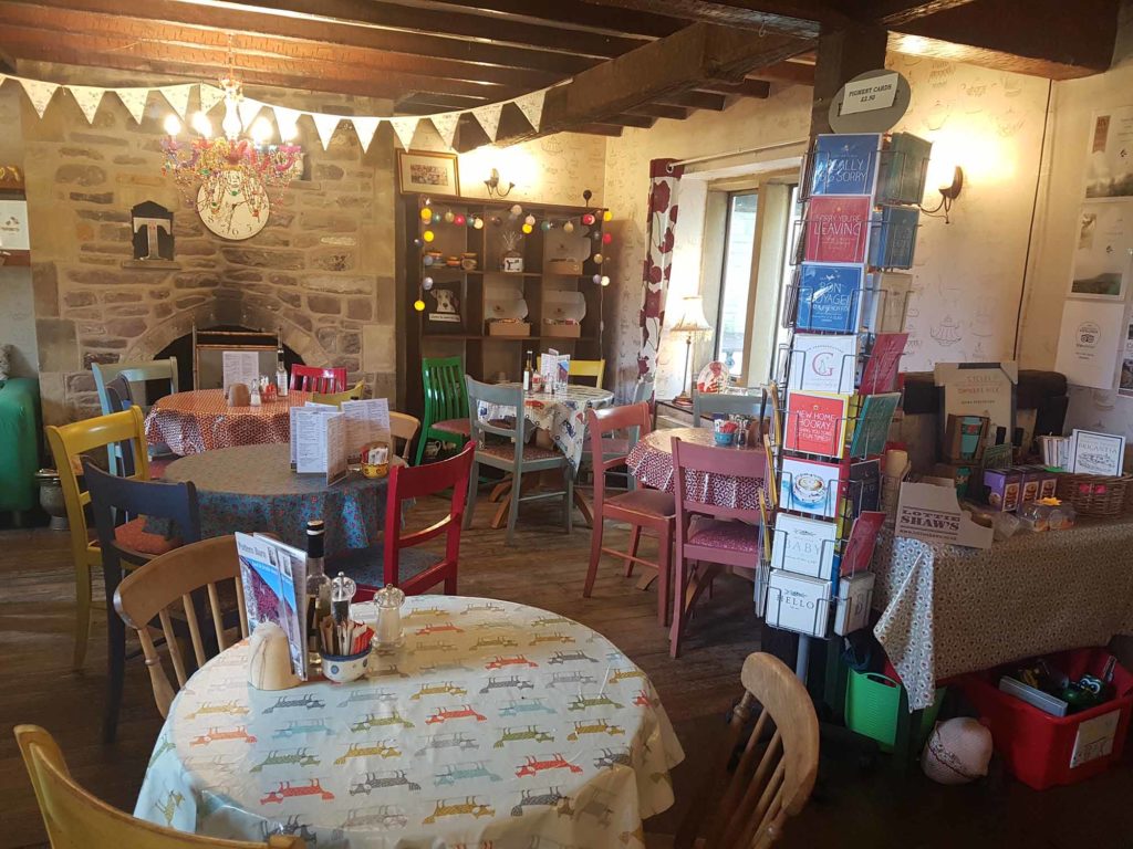Inside the cafe